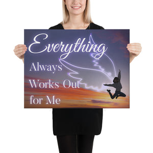 Canvas Print - Everything Always Works Out for Me - Wings