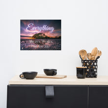 Load image into Gallery viewer, Paper poster - Everything Always Works Out for Me - Beautiful Sunset
