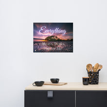 Load image into Gallery viewer, Paper poster - Everything Always Works Out for Me - Beautiful Sunset
